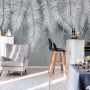 Neutral Tropical Palm Leaf Wallpaper Mural