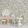 Soft Chinoiserie Peony Tree Blossom Art Wallpaper Mural