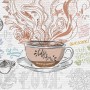 Vintage Coffee Cup Wallpaper Mural For Cafe and Restaurant