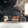 Dark Marble with Gold Faux  Wallpaper Mural
