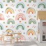 Kids Colorful Rainbow with Drops Wallpaper Mural