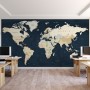 Political World Map Countries Detailed Wallpaper Mural