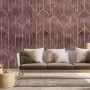 Rhombus Geometric Lines Art Deco Wallpaper Mural