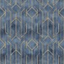 Rhombus Geometric Lines Art Deco Wallpaper Mural