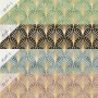 Modern Eau De Nil Art Deco Gold Lines Wallpaper Mural