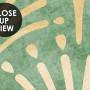 Modern Eau De Nil Art Deco Gold Lines Wallpaper Mural