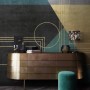 Colorful Geometric Grunge Art Wallpaper Mural