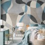 Boho Geometric Abstract Art Wallpaper Mural