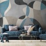 Boho Geometric Abstract Art Wallpaper Mural
