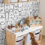 Cute Dog Face Pattern for Kids Wallpaper Mural