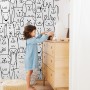 Cute Dog Face Pattern for Kids Wallpaper Mural