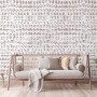 Bohemian Abstract Shibori Art Wallpaper Mural