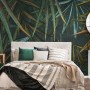 Dark Tropical Exotic Palm Leaf Wallpaper Mural