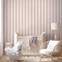 Soft Blue/Pink Stripe Lines for Kids Nursery Wallpaper Mural