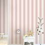 Soft Blue/Pink Stripe Lines for Kids Nursery Wallpaper Mural