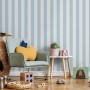 Soft Blue/Pink Stripe Lines for Kids Nursery Wallpaper Mural