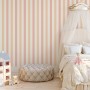 Soft Blue/Pink Stripe Lines for Kids Nursery Wallpaper Mural