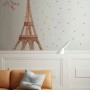 Paris Eiffel Tower with Cherry Blossom Wall Decal Sticker