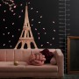 Paris Eiffel Tower with Cherry Blossom Wall Decal Sticker