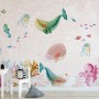 Nursery Cute Sea Animals Wallpaper Mural
