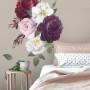 Colorful Peony and White Daisy Floral Bouqets Wall Decal Sticker