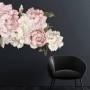 Nursery Pink White Peony Floral Bouquets Wall Decal Sticker