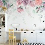 Vintage Peony Flowers Wallpaper Mural