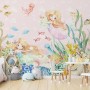 Kids The Little Mermaid in the Underwater Wallpaper Mural