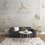 Rabbits on the Clouds and Empty Cages Wallpaper Mural