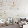 Rabbits on the Clouds and Empty Cages Wallpaper Mural