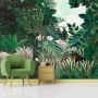 Exotic Forest Painting Landscape Wallpaper Mural