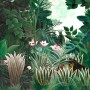 Exotic Forest Painting Landscape Wallpaper Mural