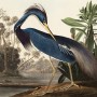 Tropical Landscape Blue Heron Wallpaper Mural