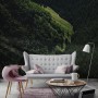 Aerial Nature Forest on Mountains View Wallpaper Mural