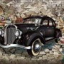 Retro Classic Car with Graffiti Wallpaper Mural