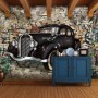 Retro Classic Car with Graffiti Wallpaper Mural