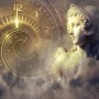 Greek Sculpture and Abstract Fractal Wallpaper Mural