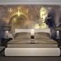 Greek Sculpture and Abstract Fractal Wallpaper Mural