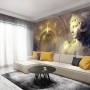 Greek Sculpture and Abstract Fractal Wallpaper Mural
