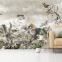 Vintage Historic Paradise Bird Art Wallpaper Mural