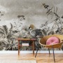 Vintage Historic Paradise Bird Art Wallpaper Mural