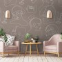 Elegant Abstract Faces Wallpaper Mural