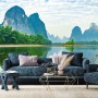 Forest Lake Landscape with Mountains Wallpaper Mural