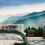 Foggy Mountains Landscape Wallpaper Mural