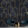 Dark Arches Art Deco Wallpaper Mural