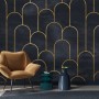 Dark Arches Art Deco Wallpaper Mural