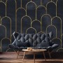 Dark Arches Art Deco Wallpaper Mural