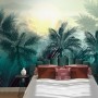 Tropical Palm Trees and Sunlight Wallpaper Mural