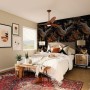 Crane Birds and Flowers with Golden Cage Wallpaper Mural
