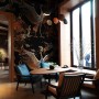 Crane Birds and Flowers with Golden Cage Wallpaper Mural